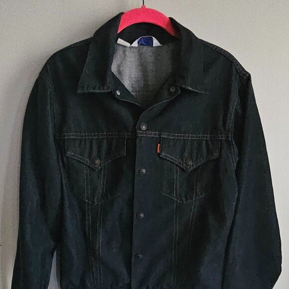 Vintage 70s Levis Denim Jacket - Dark Blue - Small e - Picture 1 of 5